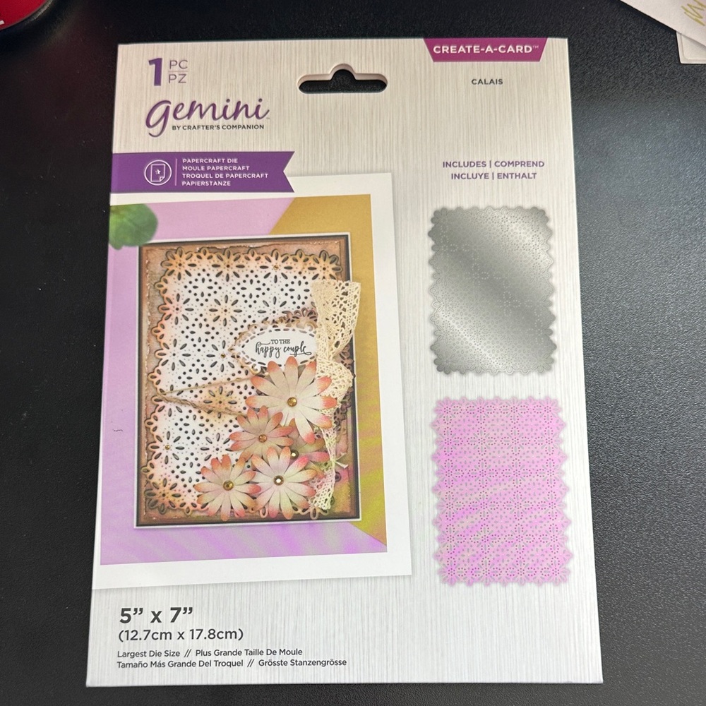 Gemini Create-A-Card Calais Papercraft Die Crafter’s Companion New